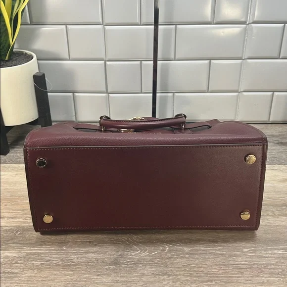 3329 Michael Kors Mercer Gallery Medium satchel burgundy - Picture 3 of 15